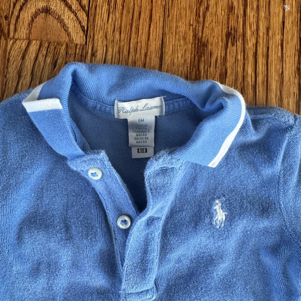 Kids Blue Polo Shirt and Shorts Set - Picture 2 of 5